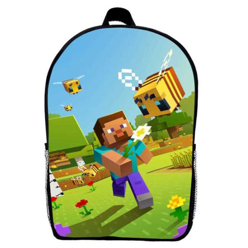 Рюкзак Майнкрафт Minecraft дитячий (Gear bag mini M020) чорний, 29 х 21 х 9 см