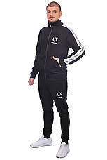 Костюм спортивний чоловічий Armani 24-AS-7122 чорний XL, фото 5