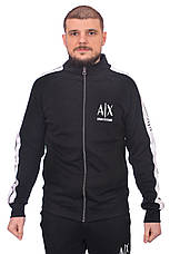 Костюм спортивний чоловічий Armani 24-AS-7122 чорний XL, фото 3