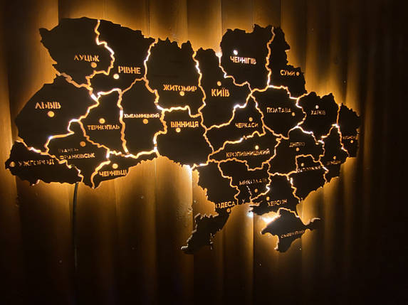 Карта України з підсвічуванням між областями, фото 1