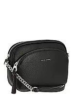 Женская черная сумка кросс-боди David Jones универсальная компактная сумка-клатч через плече эко-кожа