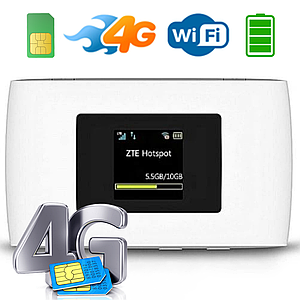 Портативний WiFi роутер з GSM модемом ZTE MF920U 4G LTE Wi-Fi he Lecell, Kyivstar, Vodafone