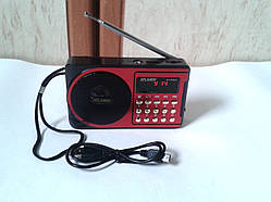 Портативна колонка радіоприймач Atlanfa АТ-R22U USB SD