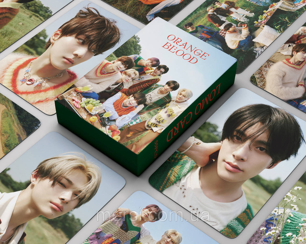 Фотокартки K-POP lomo card картки ENHYPEN - orange blood 1 -  55 од, фото 1