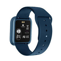 Smart Watch T80S, два браслета, температура тела, давление, оксиметр. AX-528 Цвет: синий