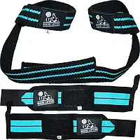 Лямки та бинти атлетичні Nordic Lifting Wrist Wraps & Lifting Straps Bundle