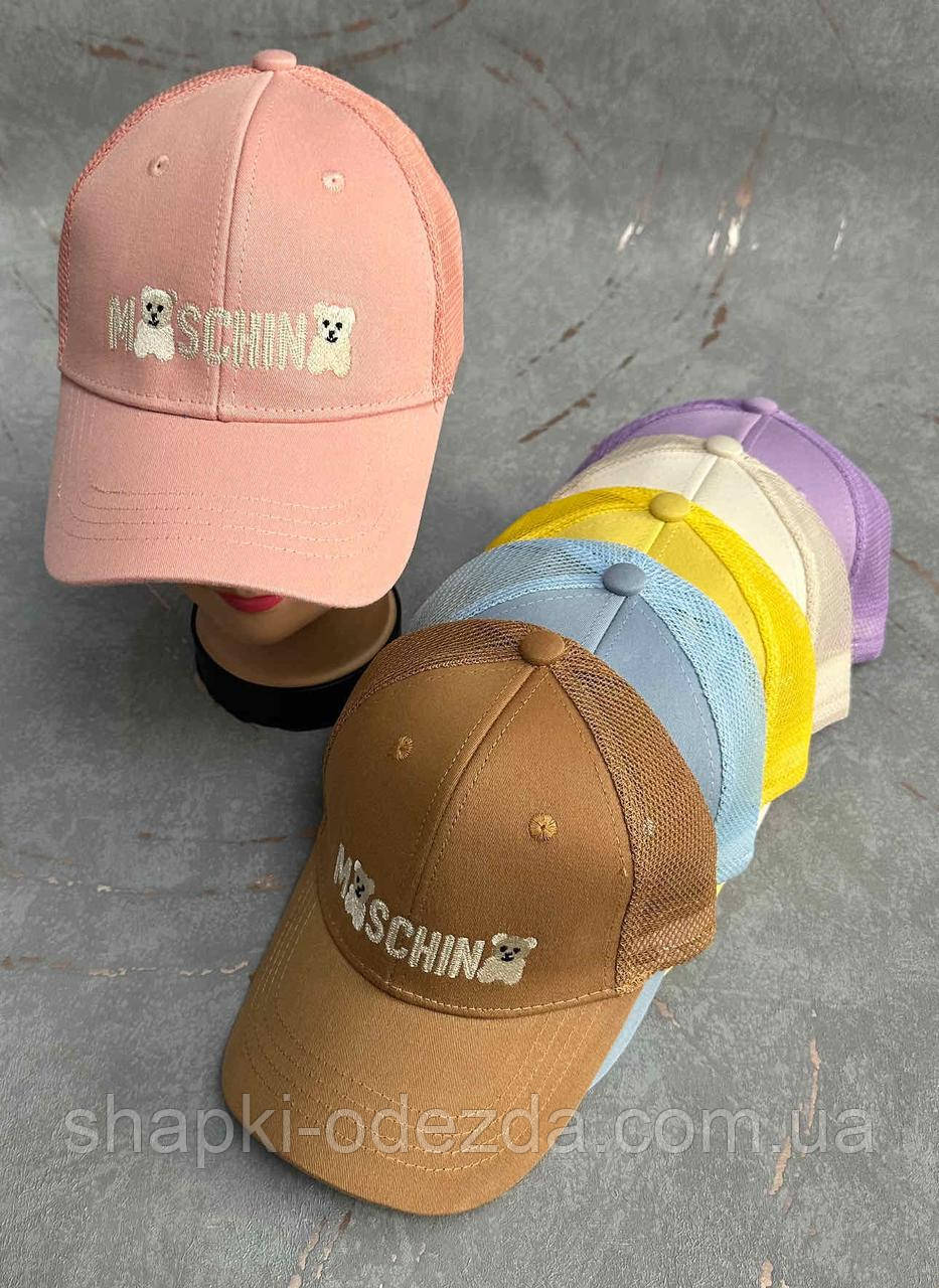 Кепка дитяча із сіткою фабричний Китай "Moschino" опт
