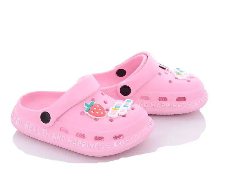 Дитячі крокси в рожевому кольорі для дівчинки, фото 1