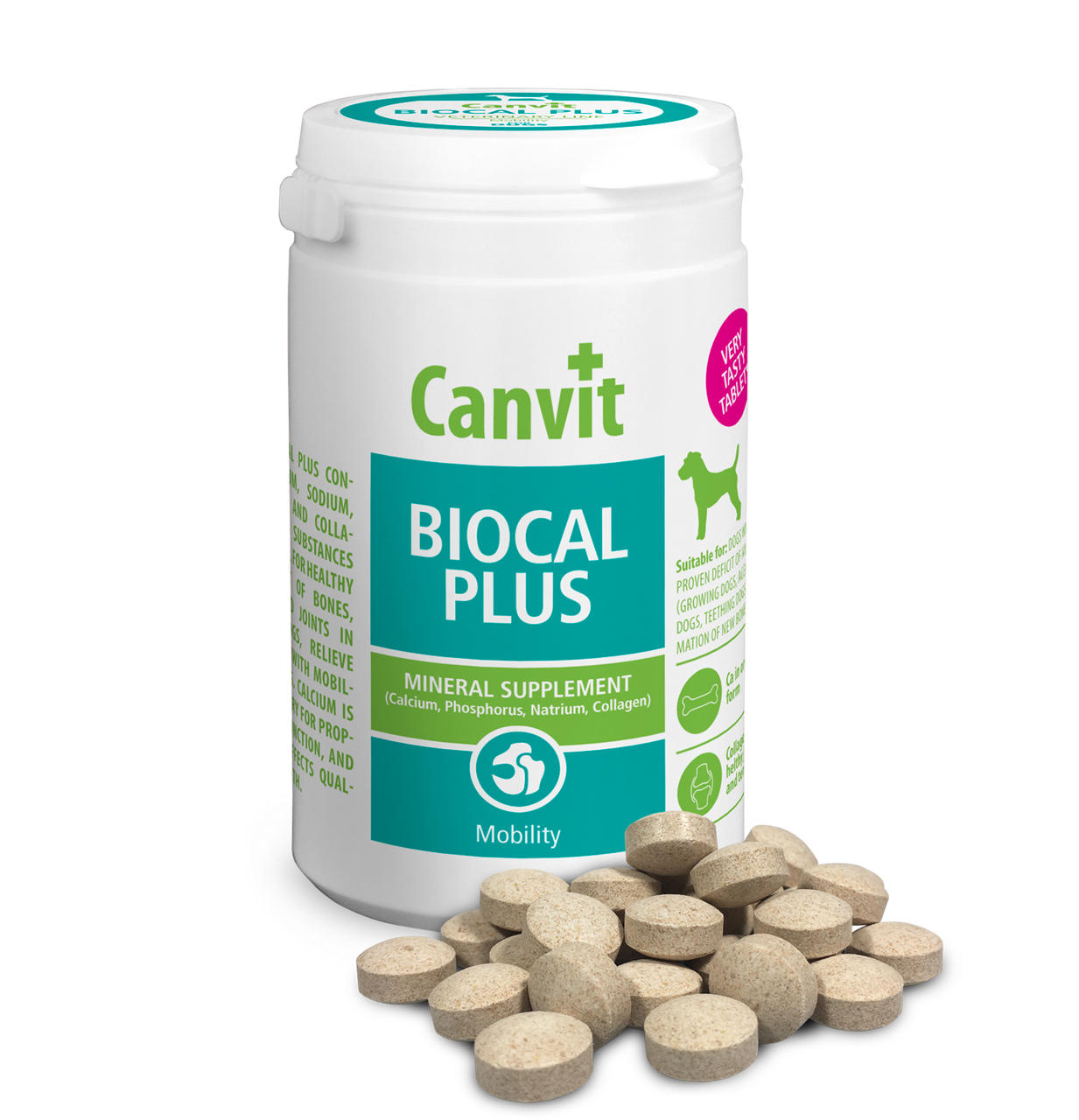 Canvit Biocal Plus for dogs 1 кг таблетки з колагеном для суглобів у собак