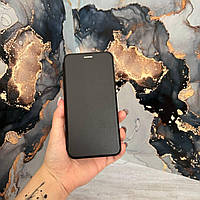 Чехол книга черный на Huawei P40 lite кожаный с магнитной застёжкой на хуавей п40 лайт