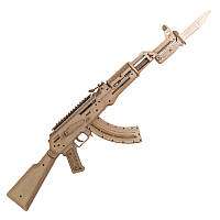 Дерев'яний 3D-конструктор UNIQUE JS801 AK-47 199 деталей