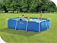 Прямокутний каркасний басейн Intex 300 x 200 x 65 см Rectangular Frame Pool