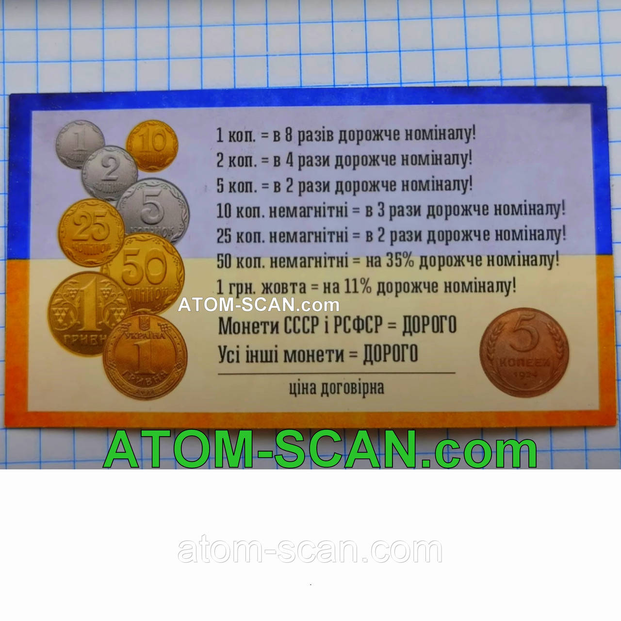 КУПЛЮ ДОРОГО монети будь-які МЕТАЛЕВІ копійки. Ми купуємо дорожче інших!, фото 1