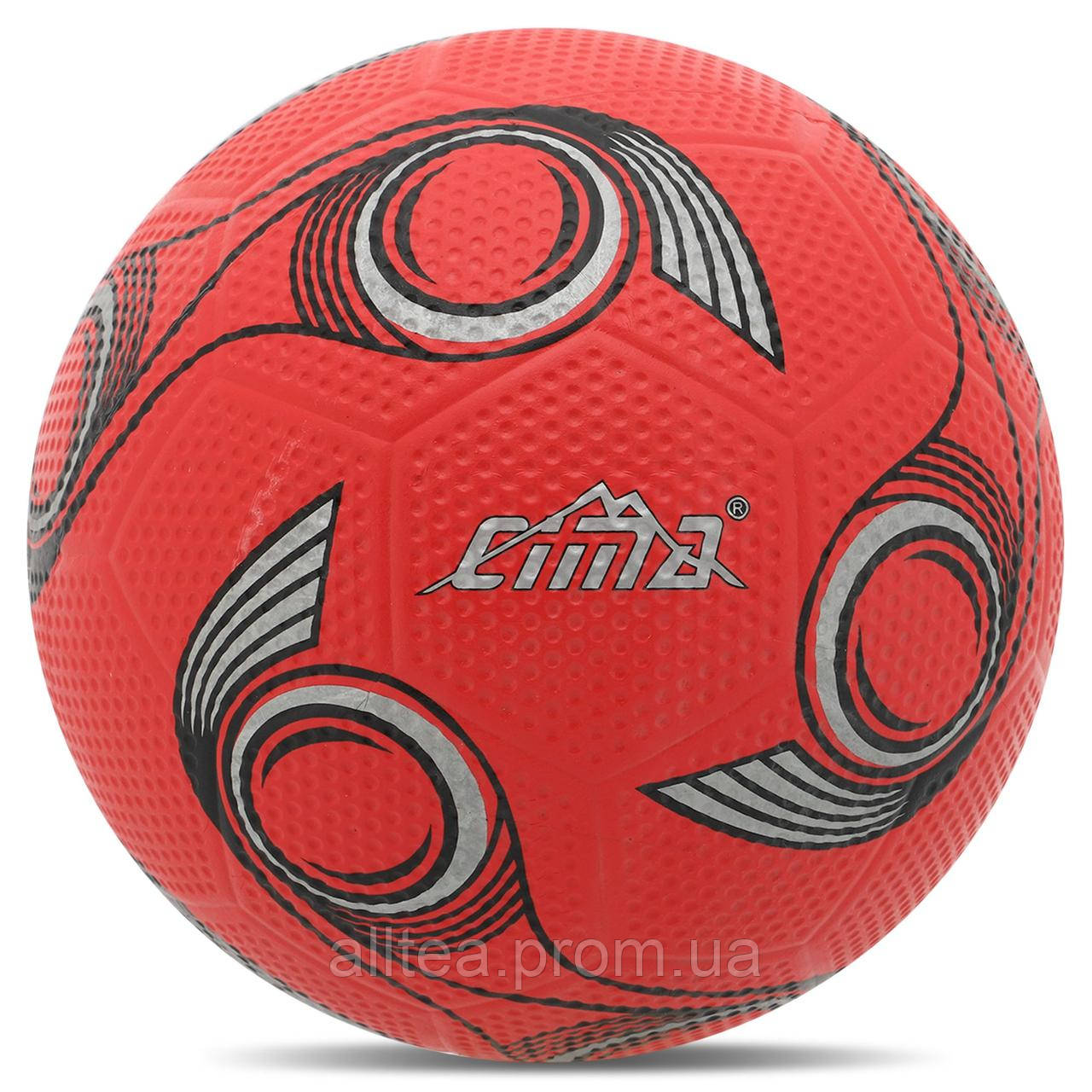 Мяч резиновый №5 CIMA FB-8628 цвет красный at - фото 1 - id-p2181769503