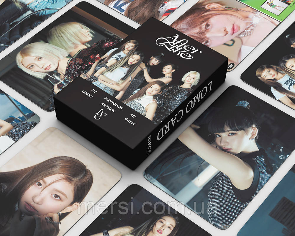 Фотокартки K-POP, lomo card, К-ПОП картки іве  - after like -  55 шт