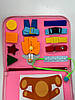 Навчальна розвиваюча іграшка сумка монтессорі сенсомоторна дошка бізіборд для навчання та розвитку малюків toddler busy board 2616, фото 7