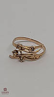 Золотое кольцо с циркониевой вставкой