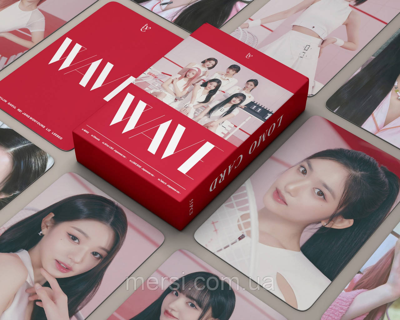 Фотокартки K-POP, lomo card, К-ПОП картки іве  - wave -  55 шт, фото 1