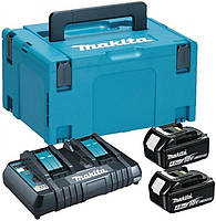 Makita LXT BL1840x2 + DC18RD + Makpac3 (197504-2)