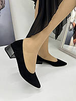 Туфлі жіночі Lady Marcia S822-70-R019A-9 чорні замшеві 36