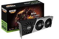 Видеокарта Inno3D GeForce RTX 4070 SUPER X3 OC 12228MB (N407S3-126XX-186162L)