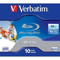 Диски Verbatim BD-R DL 50Gb 10pcs Printable 43736