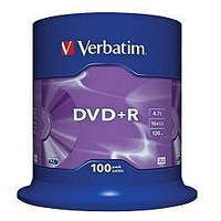 Диски Verbatim DVD+R 4.7Gb 100pcs 43551