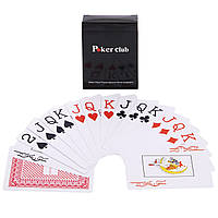 Карты игральные покерные Zelart IG-6010 POKER CLUB 54 карты at