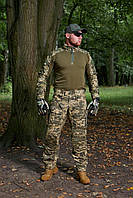 Тактическая форма пиксель весна-лето для мужчин ЗСУ, тактически-полевой летний боевой костюм с манжетами