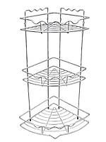 Полка 3-х ярусная Lemax угловая Хром (EBA-436) PZ, код: 7224307