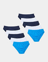 Труси плавки бріфи Matalan для хлопчика, комплект 10 штук, блакитні, сині, білі, розмір 128-134