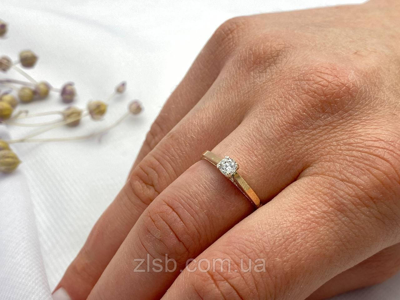 Срібна каблучка з золотими накладками Цариця. 025.02к, фото 1