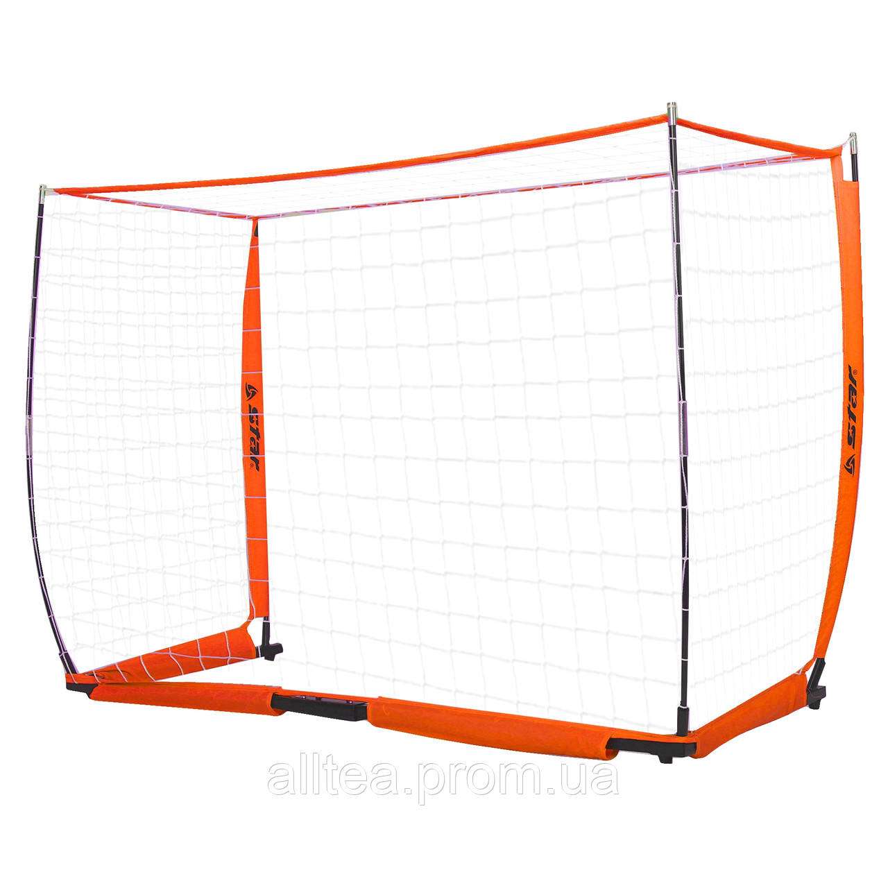 Складные футбольные ворота для тренировок 1шт STAR SN960L 300x200х100см оранжевый at - фото 4 - id-p2181806750