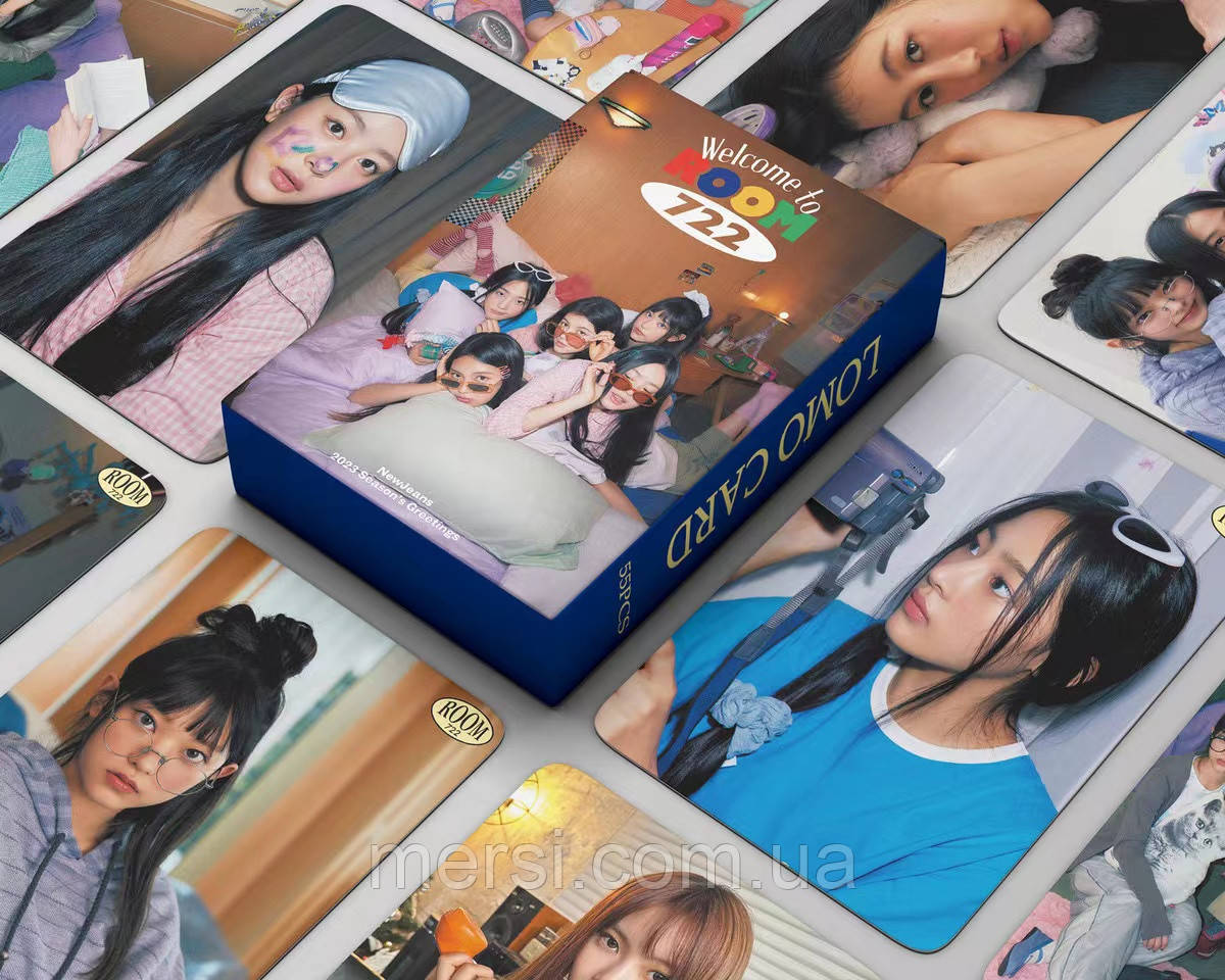 Картки к-поп newjeans K-POP lomo card картки нью джінс - room 722 - 55 шт