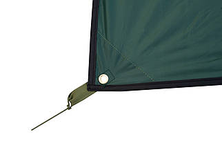 Тент без стійок Tramp UTRT-102 (Green), 400x600 см | Універсальний навіс для відпочинку, надійний захист від сонця і дощу, фото 4
