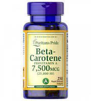 Beta-Carotene 25,000 IU Puritan's Pride, 250 капсул (термін придатності 03.2024)