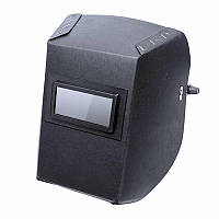 Маска зварювальна фібра чорна, світлофільтр 50х102