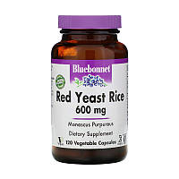 Витамины и минералы Bluebonnet Red Yeast Rice 600 mg, 120 вегакапсул DS