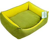 Лежак Lucky Pet Лира-new 3 60х80х20 см Зеленый+желтый (4820268555106) LW, код: 7997812