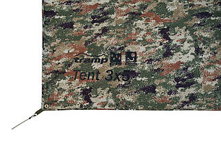 Тент без стійок Tramp UTRT-101 (Camo), 300x500 см | Універсальний навіс для відпочинку, надійний захист від сонця і дощу, фото 5