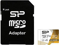 Карта памяти microSDXC 512GB Silicon Power Superior Pro Color + SD-adapter (SP512GBSTXDU3V20AB)