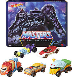 Набір колекційних машинок Hot Wheels Masters of The Universe Character Cars 5 шт GRM88 1:64