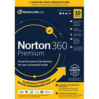 Антивирус Norton by Symantec NORTON 360 PREMIUM 75GB 1 USER 10 DEVICE 12M (21409567) ASN