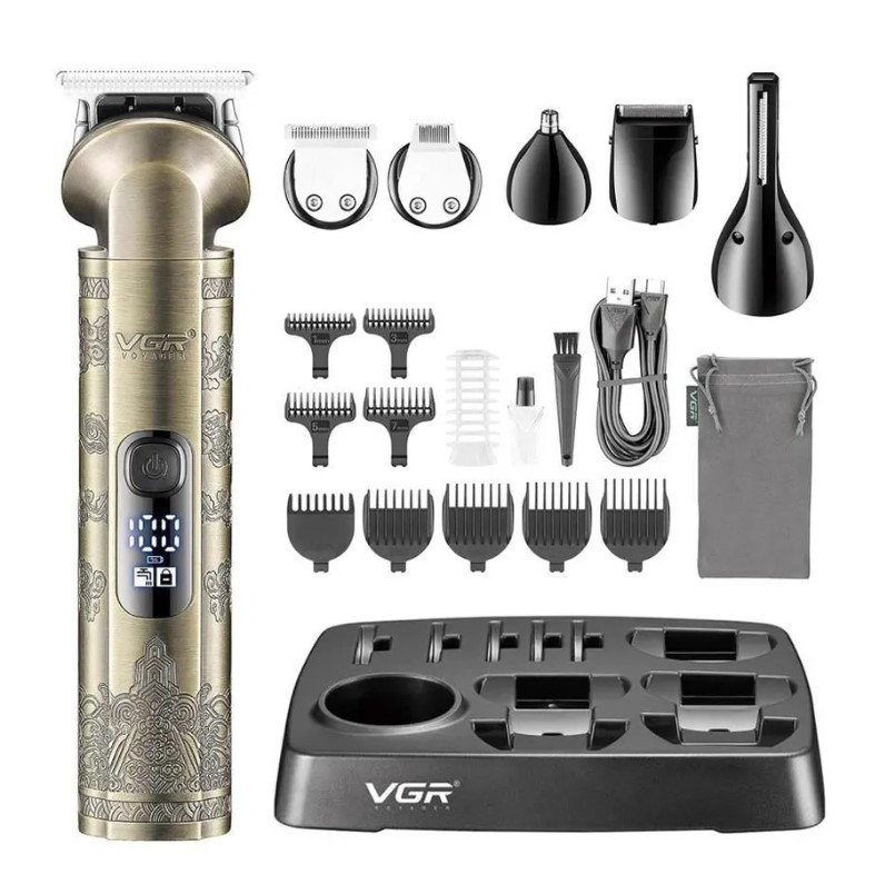 Набір для стриження волосся 6 в 1 VGR V-109, фото 1