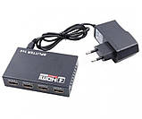 HDMI-розгалужувач 4 в 1 HDMI SPLITTER 9220, фото 2