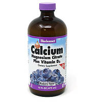 Витамины и минералы Bluebonnet Calcium Magnesium Citrate plus Vitamin D3, 472 мл Черника CN5084-5 PS