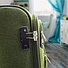Комплект тканинних валіз з розширенням на 4 колесах, дорожні валізи набором три штуки, фото 6