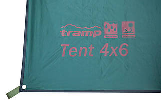 Тент без стійок Tramp UTRT-102 (Green), 400x600 см | Універсальний навіс для відпочинку, надійний захист від сонця і дощу, фото 3
