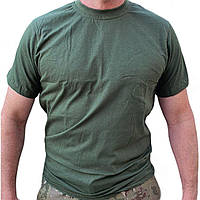 Футболка натільна армійська трикотаж бавовна 100% олива