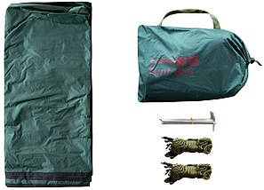 Тент без стійок Tramp UTRT-103 (Green), 600x600 см | Універсальний навіс для відпочинку, надійний захист від сонця і дощу, фото 6